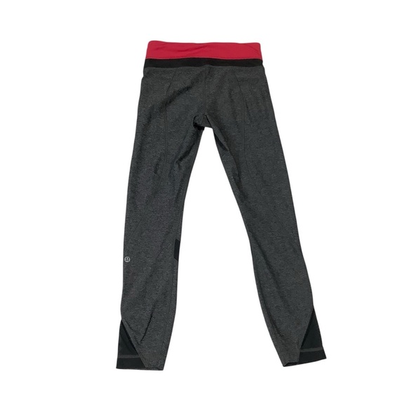 Lululemon Inspire Tight II Sz 4 Heathered Black / Boom Juice / Deep Coal - Picture 2 of 11